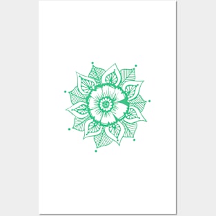 Mandala_Green Posters and Art